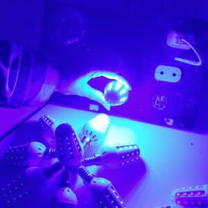 لامپ شمعی بلالی آبی