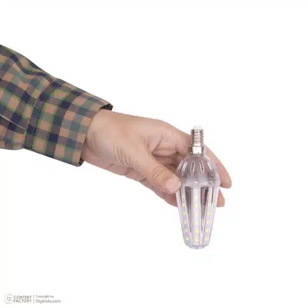 لامپ شمعی لوستری شفاف 6 وات  LED رهنما مدل ZB48 پایه E14 - Image 5