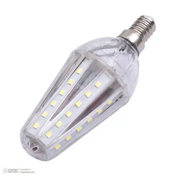 لامپ شمعی لوستری شفاف 6 وات  LED رهنما مدل ZB48 پایه E14 - Image 6