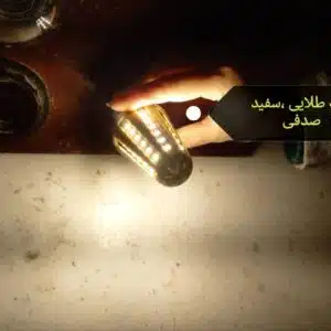 لامپ بدنه طلایی