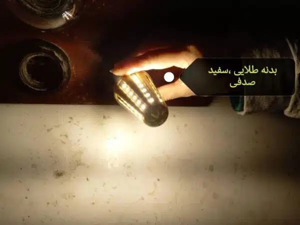 لامپ بدنه طلایی